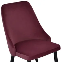 Scaun de bucătărie Evelin LC-640 Velur/ Violet Black photo 2