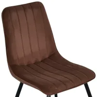 Scaun de bucătărie Evelin XR-154 B Catifea/ Brown Black photo 2