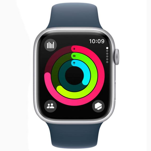 Ceas inteligent Apple Watch Series 9 1.9"/ 41 mm/ Silver - Storm Blue/ MR903QR/ A photo 2
