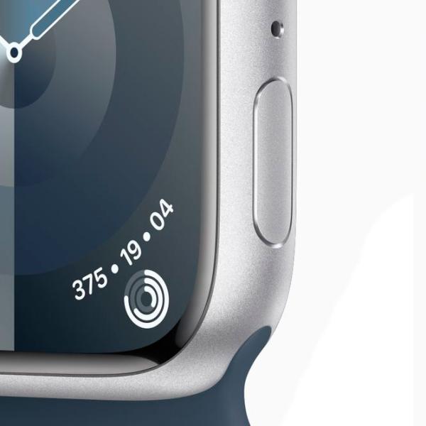 Ceas inteligent Apple Watch Series 9 1.9"/ 41 mm/ Silver - Storm Blue/ MR903QR/ A photo 7