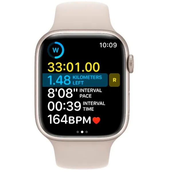 Ceas inteligent Apple Watch Series 9 1.9"/ 45 mm/ Starlight - Starlight/ MR963QR/ A photo 3