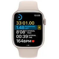 Умные часы Apple Watch Series 9 1.9"/ 45 мм/ Starlight - Starlight/ MR963QR/ A photo 3