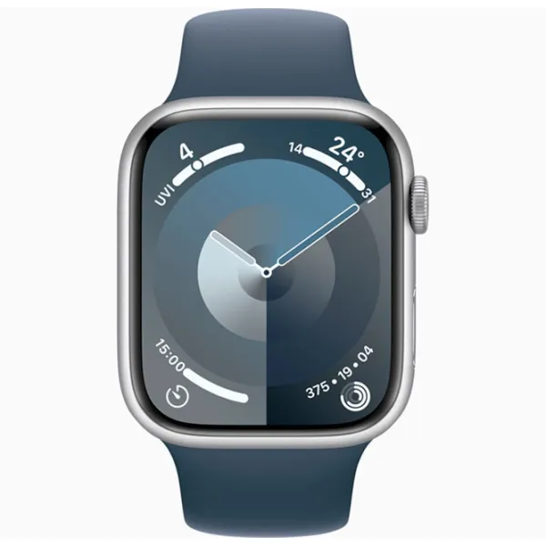 Ceas inteligent Apple Watch Series 9 1.9"/ 45 mm/ Silver - Storm Blue/ MR9D3QR/ A photo 2