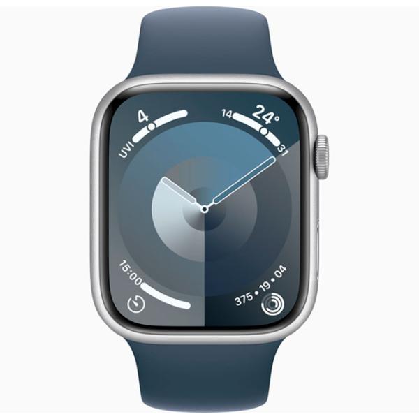 Ceas inteligent Apple Watch Series 9 1.9"/ 45 mm/ Silver - Storm Blue/ MR9D3QR/ A photo 2