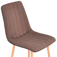 Scaun de bucătărie Evelin XR-154 WO Stofă/ Brown Beige photo 2