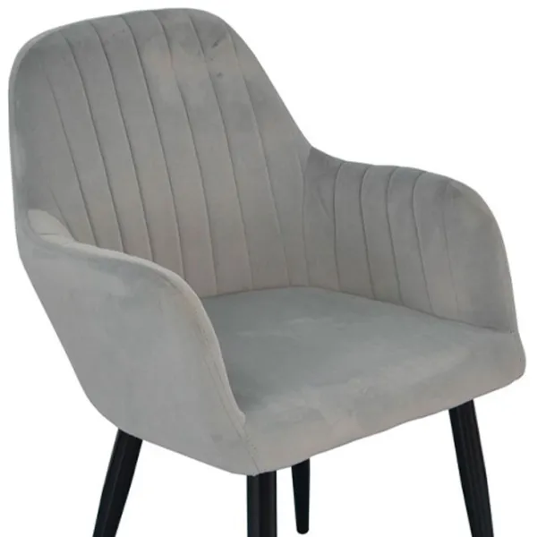 Кухонный стул Evelin LC-621 B 51 Велюр/ Светло-серый photo 2 Кухонный стул Evelin LC-621 B 51 Велюр/ Светло-серый photo 2