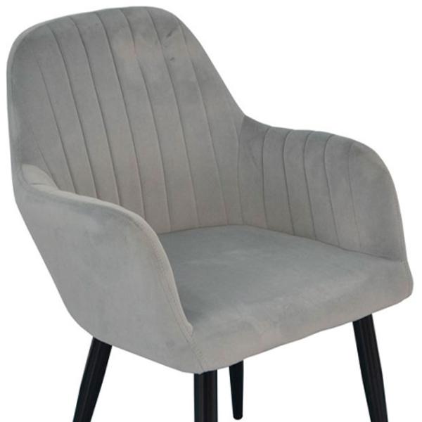 Кухонный стул Evelin LC-621 B 51 Велюр/ Светло-серый photo 2 Кухонный стул Evelin LC-621 B 51 Велюр/ Светло-серый photo 2