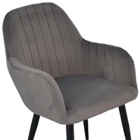 Scaun de bucătărie Evelin LC-621 B 57 Velur/ Dark Gray photo 2