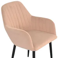 Scaun de bucătărie Evelin LC-621 B 8 Velur/ Dark Gray Black photo 2