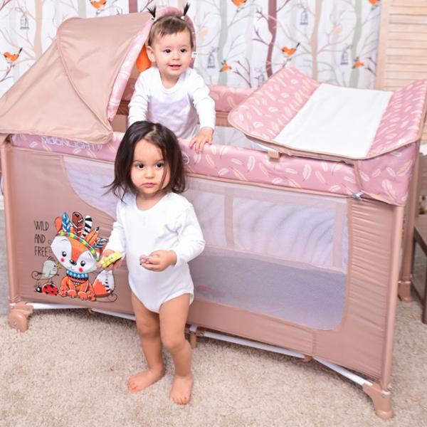 Pat pentru copii Lorelli Moonlight 2 (10080572363) 0 luni - 3 ani/ Pink photo 3 Pat pentru copii Lorelli Moonlight 2 (10080572363) 0 luni - 3 ani/ Pink photo 3