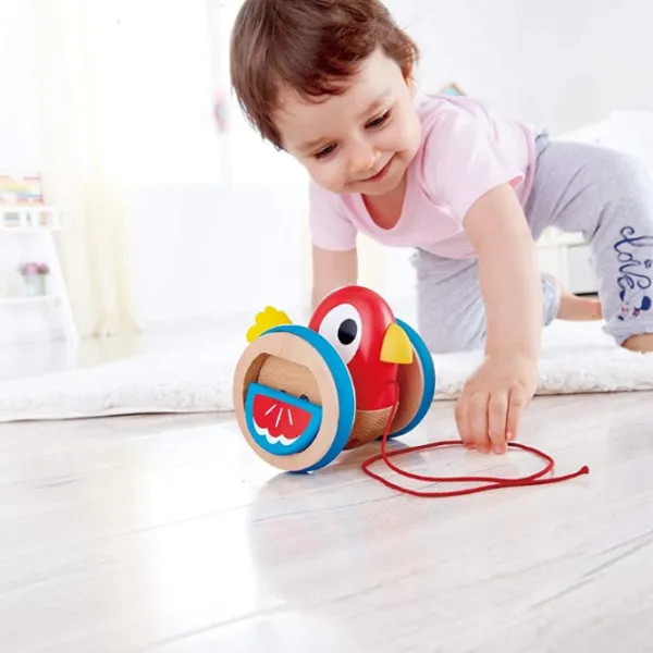 Развивающий набор Hape Baby Bird Pull Along E0360A 1+/ Красный photo 3