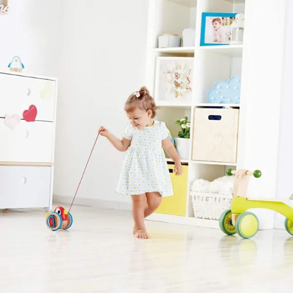 Развивающий набор Hape Baby Bird Pull Along E0360A 1+/ Красный photo 4