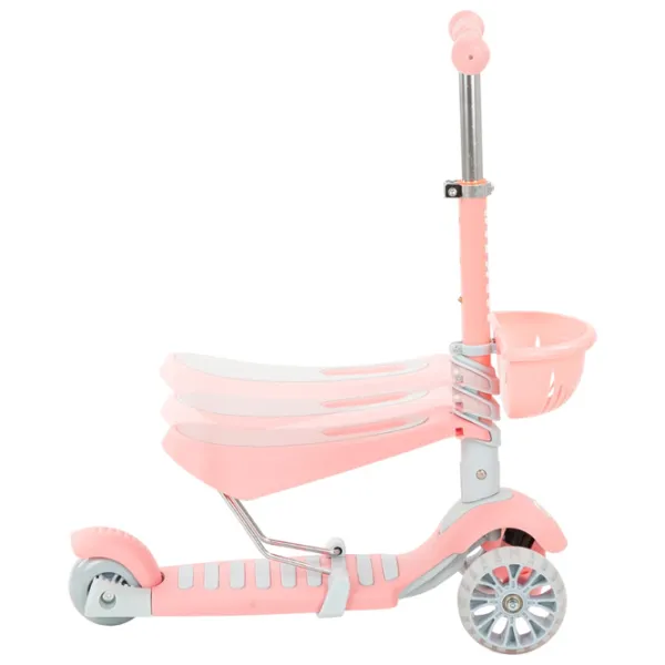 Детский трёхколёсный самокат Kikka Boo Bon Bon 3 in 1 (31006010094) 50 кг/ Розовый photo 2