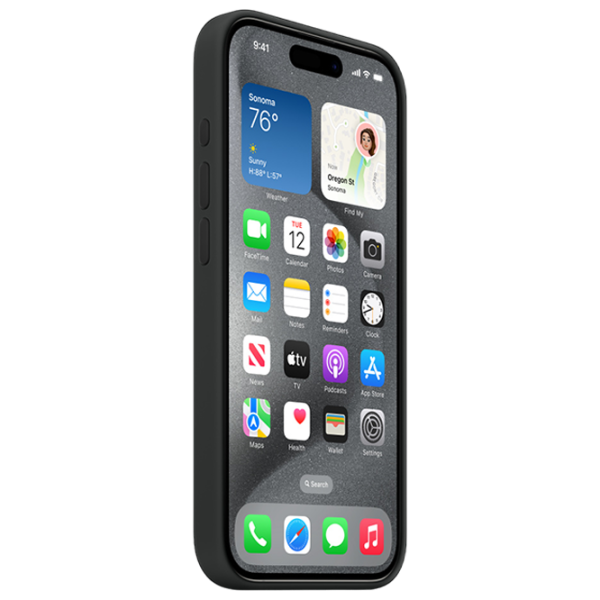 Чехол для смартфона Apple iPhone 15 Pro Apple/ MagSafe Back/ TPU/ Черный photo 3
