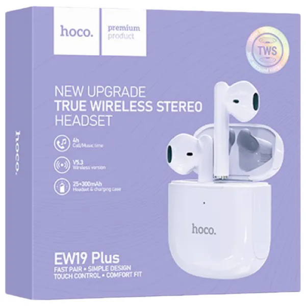 Căști Hoco EW19 Plus Dream Purple Fără fir/ Personal photo 2 Căști Hoco EW19 Plus Dream Purple Fără fir/ Personal photo 2