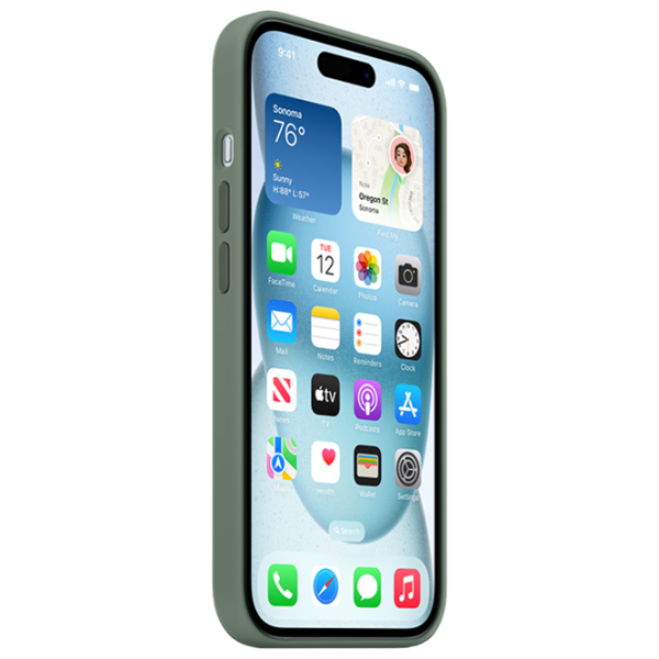 Husă pentru smartphone Apple iPhone 15 Apple/ MagSafe Back/ TPU/ Cypress Green photo 3 Husă pentru smartphone Apple iPhone 15 Apple/ MagSafe Back/ TPU/ Cypress Green photo 3