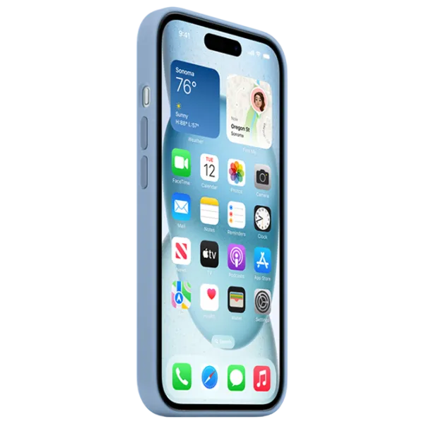 Husă pentru smartphone Apple iPhone 15 Apple/ MagSafe Back/ TPU/ Winter Blue photo 3 Husă pentru smartphone Apple iPhone 15 Apple/ MagSafe Back/ TPU/ Winter Blue photo 3