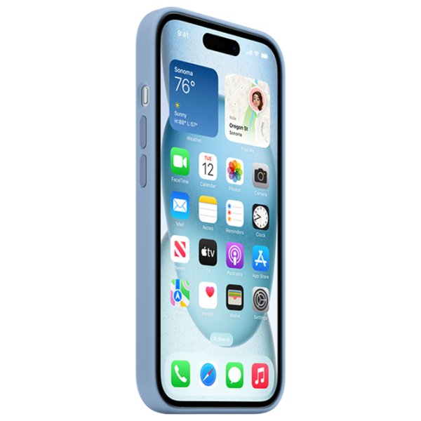 Husă pentru smartphone Apple iPhone 15 Apple/ MagSafe Back/ TPU/ Winter Blue photo 3 Husă pentru smartphone Apple iPhone 15 Apple/ MagSafe Back/ TPU/ Winter Blue photo 3