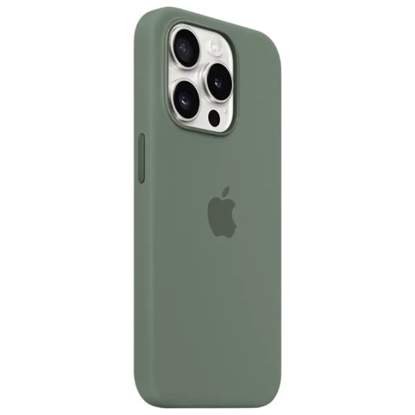 Чехол для смартфона Apple iPhone 15 Pro Apple/ MagSafe Back/ TPU/ Кипарис Зелёный photo 2 Чехол для смартфона Apple iPhone 15 Pro Apple/ MagSafe Back/ TPU/ Кипарис Зелёный photo 2