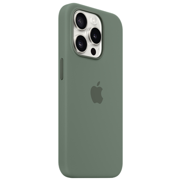 Чехол для смартфона Apple iPhone 15 Pro Apple/ MagSafe Back/ TPU/ Кипарис Зелёный photo 2 Чехол для смартфона Apple iPhone 15 Pro Apple/ MagSafe Back/ TPU/ Кипарис Зелёный photo 2