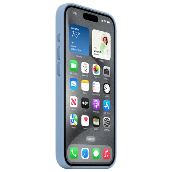 Husă pentru smartphone Apple iPhone 15 Pro Apple/ MagSafe Back/ TPU/ Winter Blue photo 3 Husă pentru smartphone Apple iPhone 15 Pro Apple/ MagSafe Back/ TPU/ Winter Blue photo 3