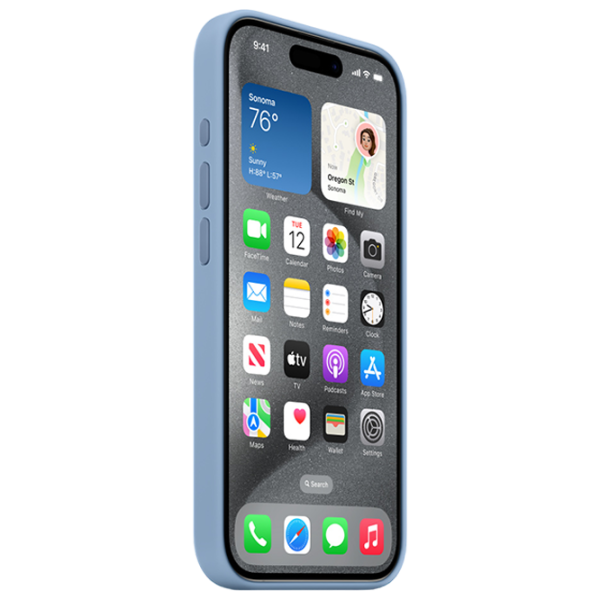 Husă pentru smartphone Apple iPhone 15 Pro Apple/ MagSafe Back/ TPU/ Winter Blue photo 3 Husă pentru smartphone Apple iPhone 15 Pro Apple/ MagSafe Back/ TPU/ Winter Blue photo 3