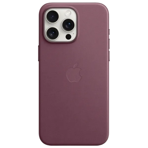 Husă pentru smartphone Apple iPhone 15 Pro Max Apple/ MagSafe Back/ FineWoven/ Mulberry Cherry photo 2 Husă pentru smartphone Apple iPhone 15 Pro Max Apple/ MagSafe Back/ FineWoven/ Mulberry Cherry photo 2