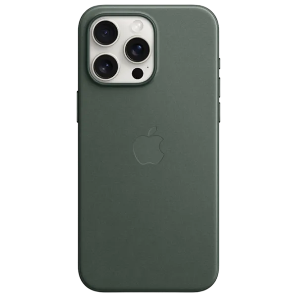 Husă pentru smartphone Apple iPhone 15 Pro Max Apple/ MagSafe Back/ FineWoven/ Green photo 2 Husă pentru smartphone Apple iPhone 15 Pro Max Apple/ MagSafe Back/ FineWoven/ Green photo 2