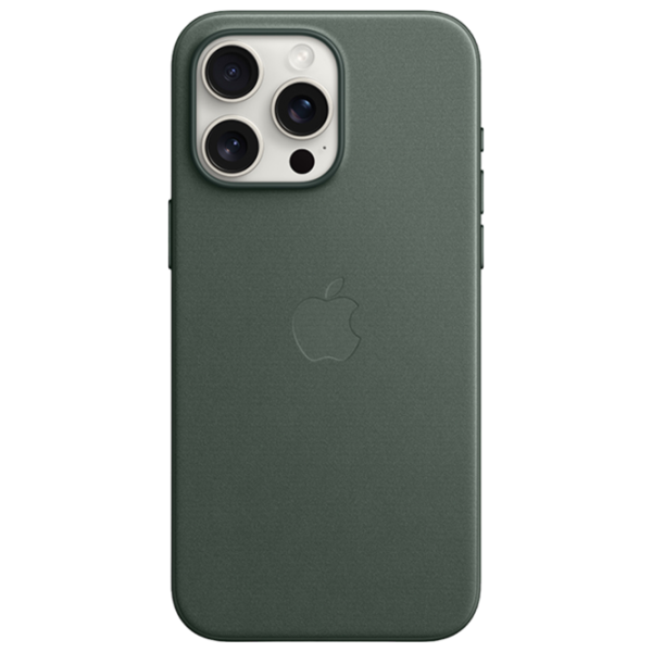 Husă pentru smartphone Apple iPhone 15 Pro Max Apple/ MagSafe Back/ FineWoven/ Green photo 2 Husă pentru smartphone Apple iPhone 15 Pro Max Apple/ MagSafe Back/ FineWoven/ Green photo 2