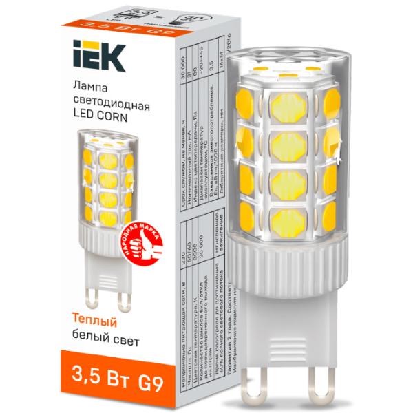 Bec LED IEK LED CORN LLE-CORN-4-230-30-G9 G9/ 3.5 W/ 3000 K/ 333lm/ White photo 3 Bec LED IEK LED CORN LLE-CORN-4-230-30-G9 G9/ 3.5 W/ 3000 K/ 333lm/ White photo 3