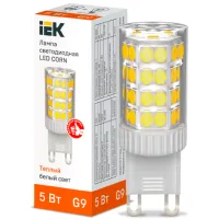Bec LED IEK LED CORN LLE-CORN-5-230-30-G9 G9/ 5 W/ 3000 K/ 475lm/ White photo 3