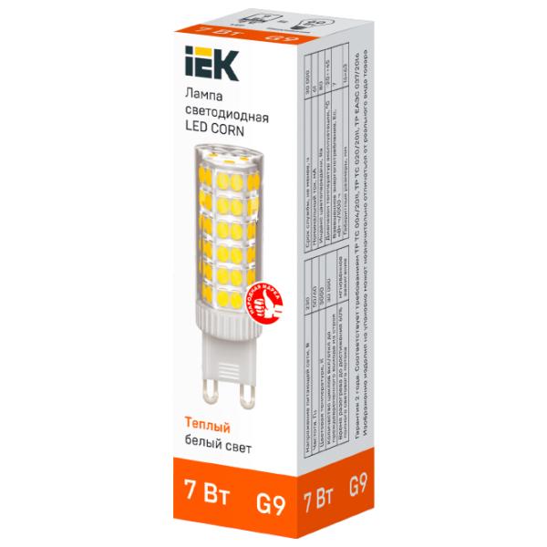 Bec LED IEK LED CORN LLE-CORN-7-230-30-G9 G9/ 7 W/ 3000 K/ 665lm/ White photo 2 Bec LED IEK LED CORN LLE-CORN-7-230-30-G9 G9/ 7 W/ 3000 K/ 665lm/ White photo 2