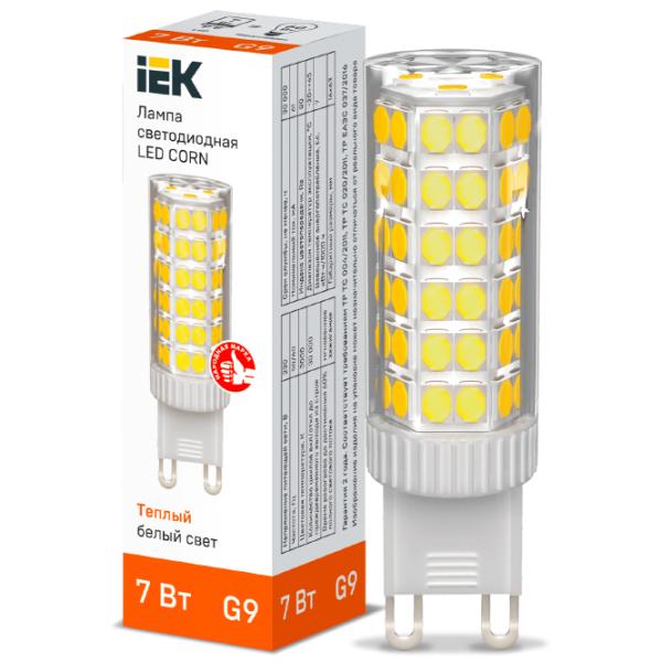 Bec LED IEK LED CORN LLE-CORN-7-230-30-G9 G9/ 7 W/ 3000 K/ 665lm/ White photo 3 Bec LED IEK LED CORN LLE-CORN-7-230-30-G9 G9/ 7 W/ 3000 K/ 665lm/ White photo 3