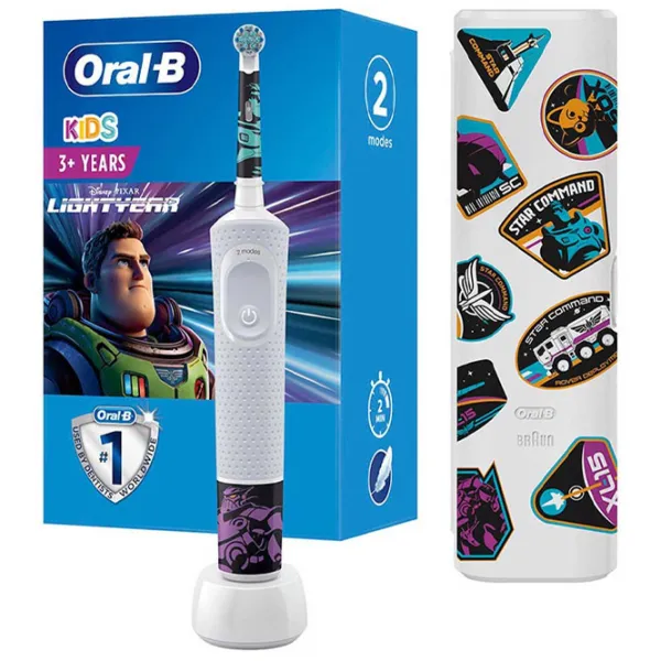 Periuță de dinți electrică Braun Kids Vitality D100 Lightyear 2D/ Purple photo 2