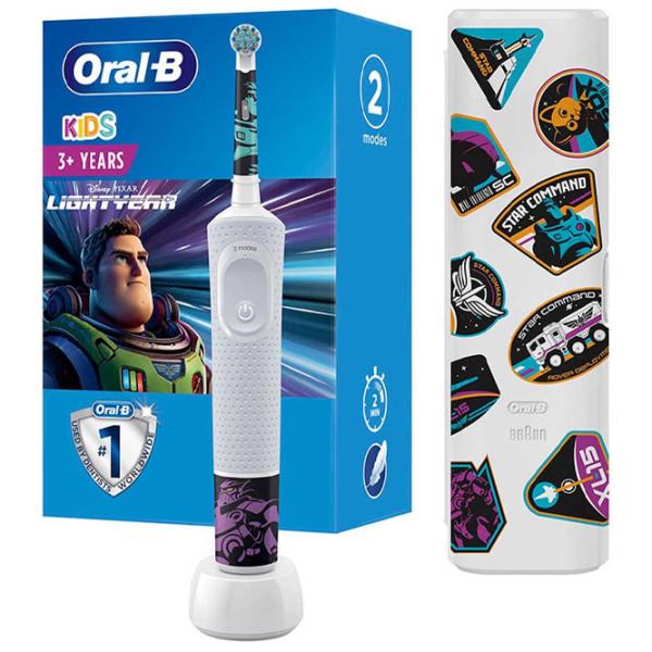 Periuță de dinți electrică Braun Kids Vitality D100 Lightyear 2D/ Purple photo 2