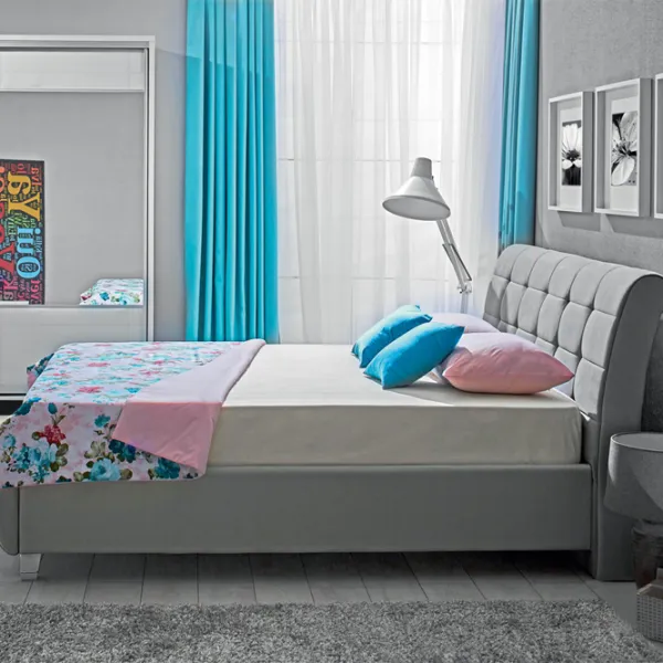 Кровать Ambianta Samba 180 x 200 см/ ЛДСП/ Grey photo 2