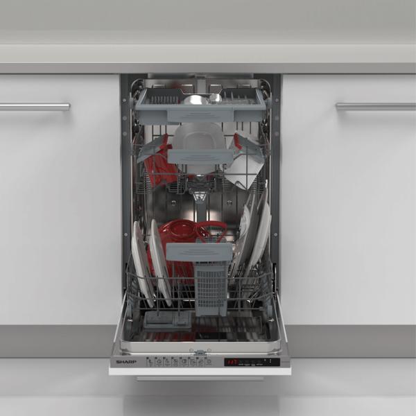 Mașină de spălat vase SHARP QW-NS1GI47EX-EU Îngustă/ Inox photo 4