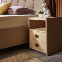 Кровать Ambianta Samba 160 x 200 см/ ЛДСП/ Бежевый photo 2