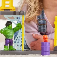 Figurină Hasbro Avengers Playset Hulk Smash Yard 3+/ Green photo 4
