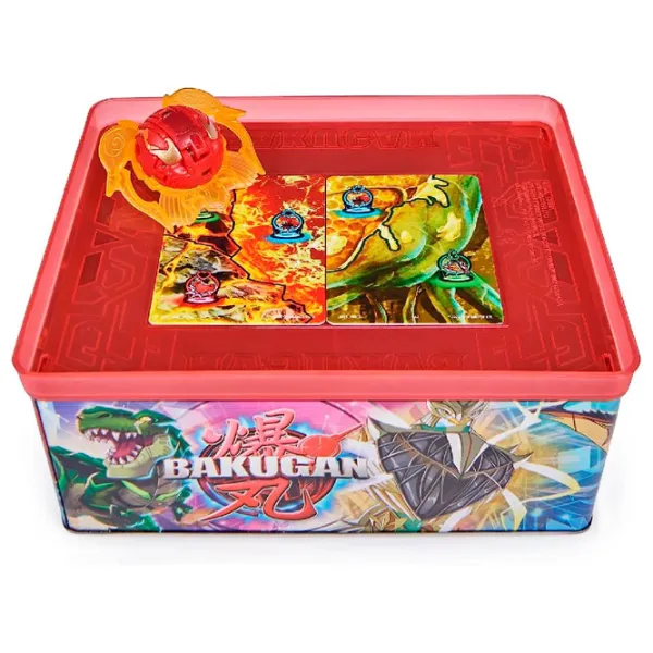 Set jucării Bakugan Battle Pack BakuTin 3S1 6067046 5+/ Multicolor Red photo 2