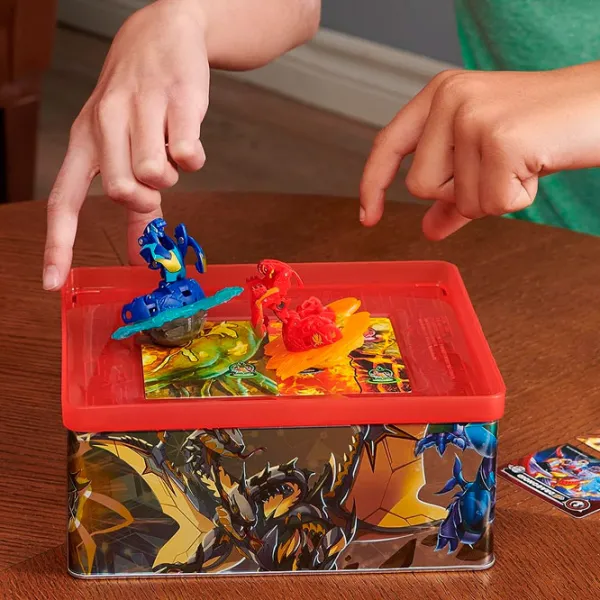 Set jucării Bakugan Battle Pack BakuTin 3S1 6067046 5+/ Multicolor Red photo 5