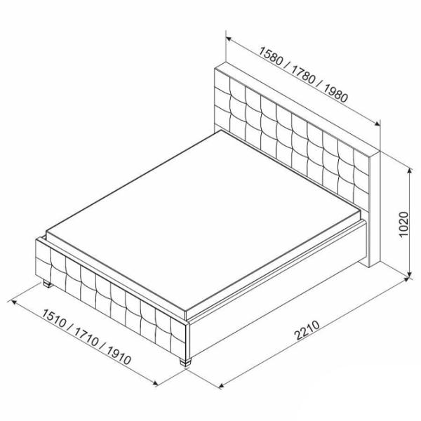 Кровать Ambianta Rio 160 x 200 см/ ЛДСП/ Белый photo 3 Кровать Ambianta Rio 160 x 200 см/ ЛДСП/ Белый photo 3