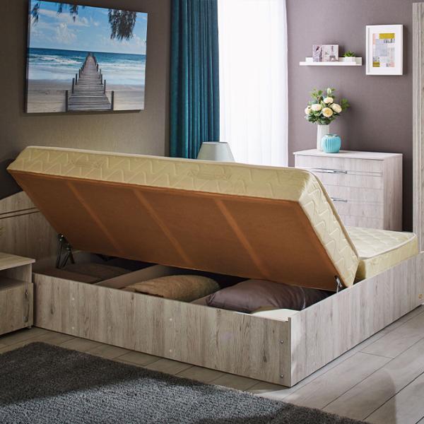 Кровать Ambianta Inter 160 x 200 см/ ЛДСП/ Белый photo 2