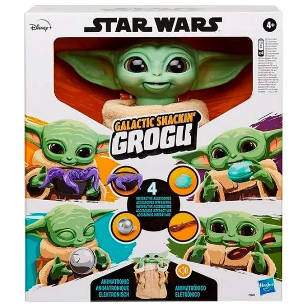 Figurină Hasbro Star Wars Galactic Snackin' Grogu 3+/ Brown photo 4 Figurină Hasbro Star Wars Galactic Snackin' Grogu 3+/ Brown photo 4