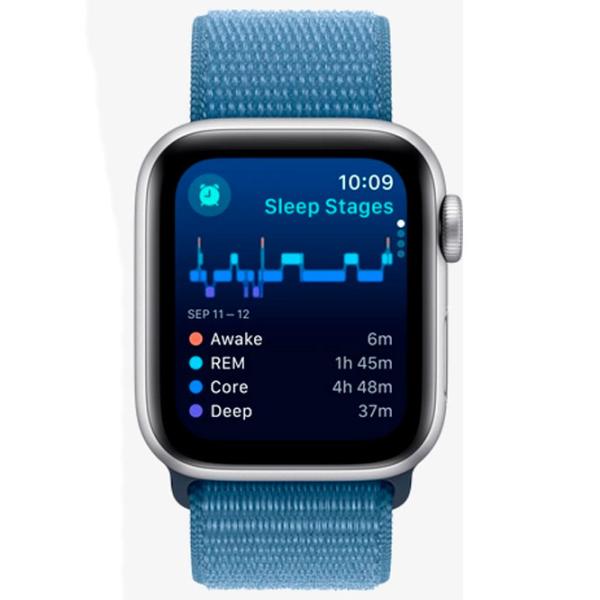 Умные часы Apple Watch SE 2023 1.57"/ 40 мм/ Серебристый - Winter Blue/ MRE33QI/ A photo 2