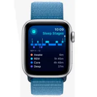 Ceas inteligent Apple Watch SE 2023 1.57"/ 40mm/ Silver - Winter Blue/ MRE33QI/ A photo 2