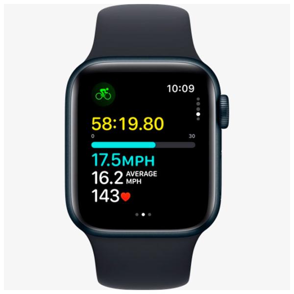 Умные часы Apple Watch SE 2023 1.57"/ 44 мм/ Черный - Midnight Sport/ MRE93QI/ A photo 3 Умные часы Apple Watch SE 2023 1.57"/ 44 мм/ Черный - Midnight Sport/ MRE93QI/ A photo 3