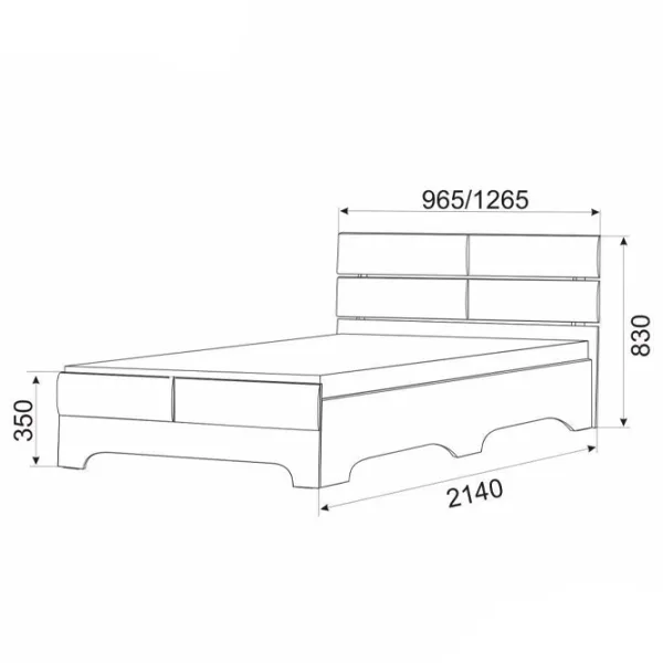 Детская кровать Ambianta Inter-Star 120 x 200 см / ЛДСП / Cremona photo 3 Детская кровать Ambianta Inter-Star 120 x 200 см / ЛДСП / Cremona photo 3