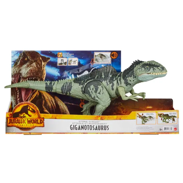 Фигурка Mattel Jurassic World Giganotosaurus 4+/ Зелёный photo 4 Фигурка Mattel Jurassic World Giganotosaurus 4+/ Зелёный photo 4