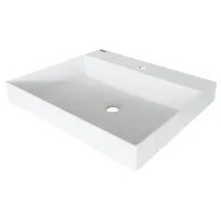 Lavoar Sandonna Sencillo 600 Dreptunghiular/ deasupra blatului/ White photo 3